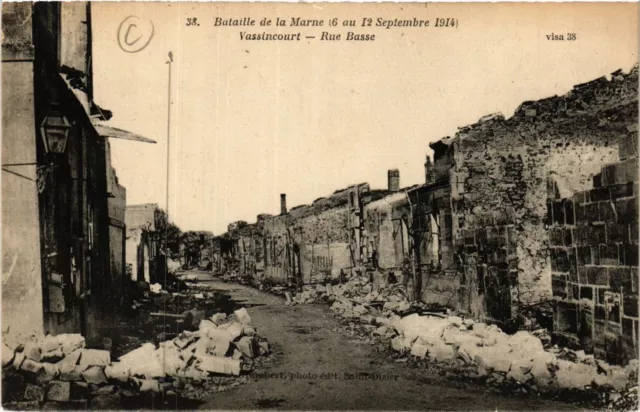 CPA Bataille de la Marne - VASSINCOURT-Rue Basse (432340)