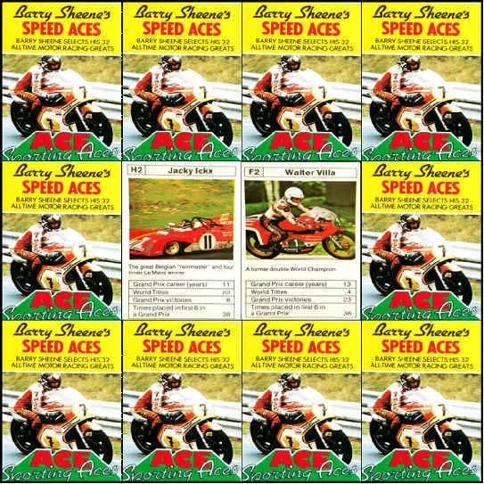 Top Trumps Single Cards Barry Sheenes Motor Biking Speed Aces - Various (FB3)