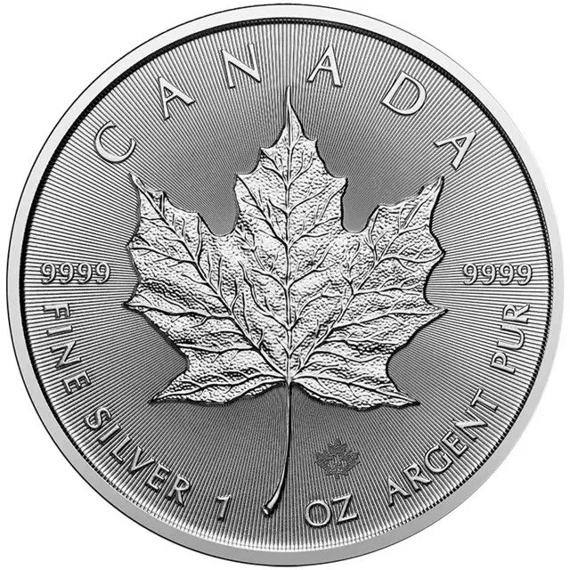 2024 Canadian Maple Leaf 1oz Silver Coin 999 Finesse Bullion In Coin Case Wallet
