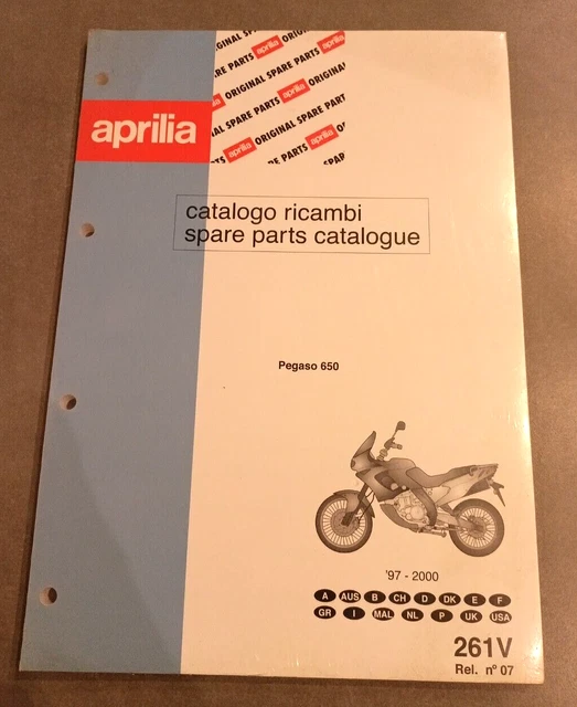 Catalogo Ricambi Aprilia Pegaso 650 '97-'00 Cod 261V  Rif N°07 Ultimo Pezzo