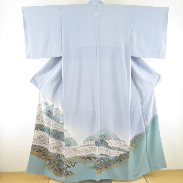 Coloured Tomesode Kimono Kaga Yuzen Silk Koji Murata Forest 61.0inch Women's