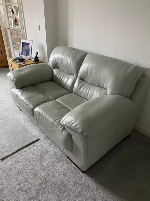 DFS REAL LEATHER Sofas Settees 3 Seater and 2 Seater Electric