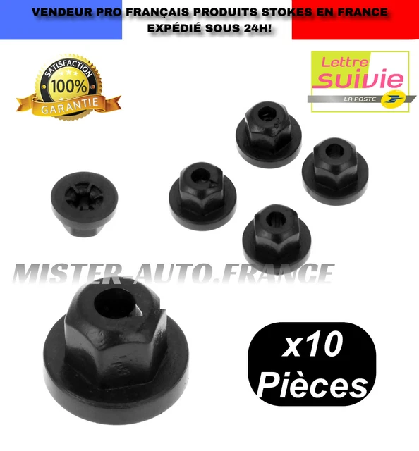 x10 Boulons Fixation Compatible pour Bmw-Mercedes Ecrou Serrage Vis Voiture  ++