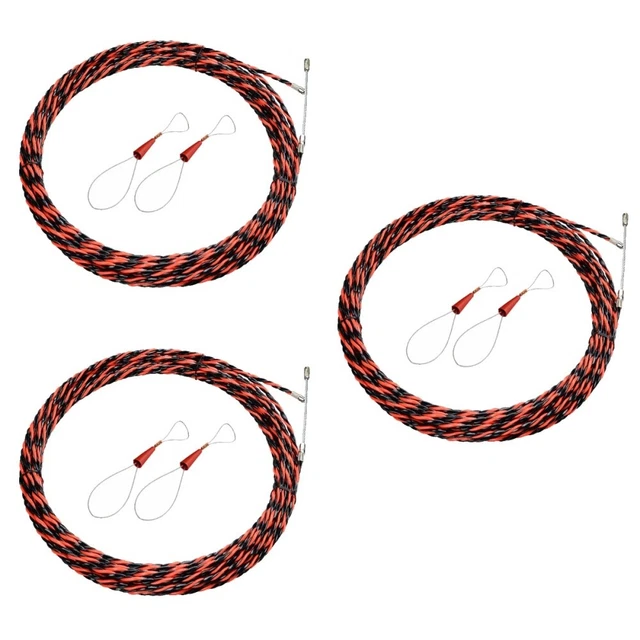 3x Cable de fibra de vidrio Extractor Cinta de acero Extractor Cable de fibra de vidrio Extractor