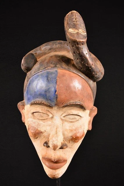 21152 An Authentic African Bakongo Mask DR Congo