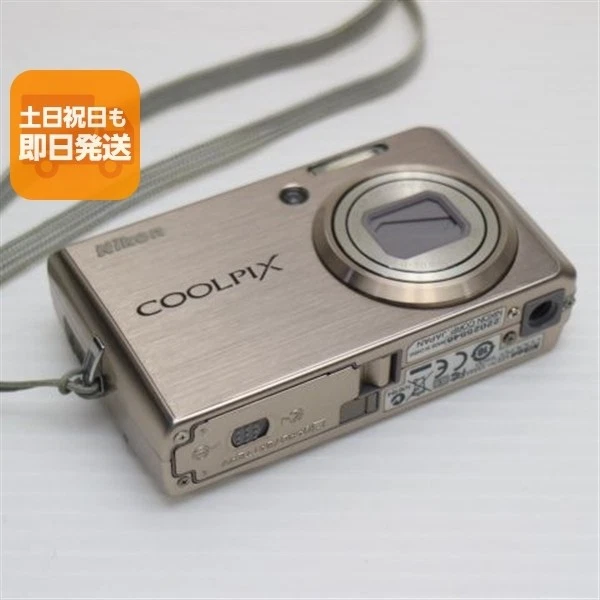 NIKON COOLPIX S600 10.0MP Compact Digital Camera Pink Gold w/ Case