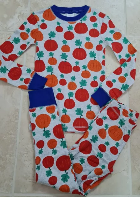 Mini Boden Kids Pumpkin Snug Long John Pyjamas Set 9 Years Brand New