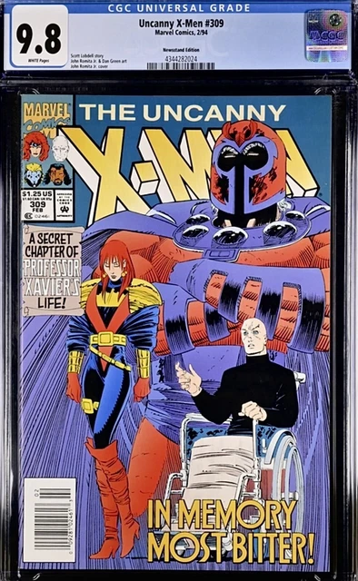 Uncanny X-Men 309 NEWSSTAND EDITION CGC 9.8 WP John Romita Jr. Cover & Art