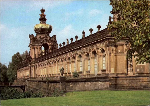 DDR Postkarte Dresden Sachsen Kronentor Zwinger Bauwerk Gebäude AK ungelaufen