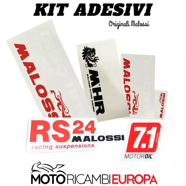 ADESIVI MALOSSI CARTELLA Completa Scritta Mhr Motoroil Racing Rosso EUR  4,09 - PicClick IT