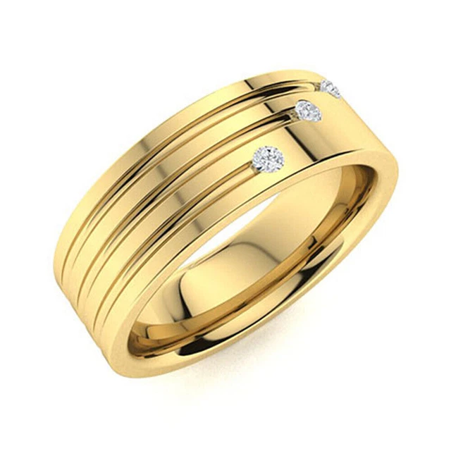 Bague Homme Or Blanc 14 Carats - Diamant Coussin 3.20 Ct - Argent Sterling 925