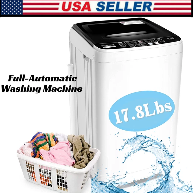 PORTABLE FULLAUTOMATIC WASHING Machine Compact Powerful Washer Shock