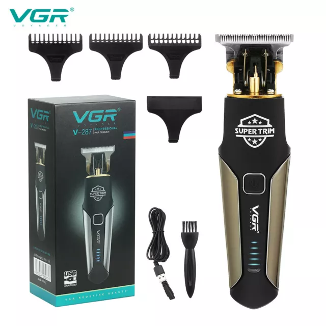 VGR Men's Hair Beard Trimmer Portable Rechargeable Electric Hair Clipper V-287