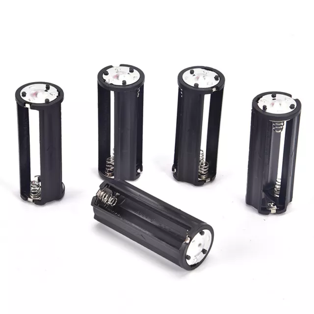 2Pcs Black Battery Holder for 3 x 1.5V AAA Batteries Flashlight Torch-i-