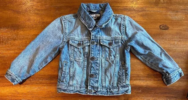 Osh Kosh Baby B’Gosh Denim Jean Jacket Toddler Snap Button 24M Lightweight