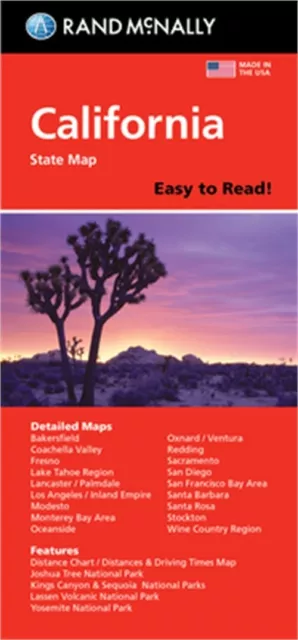 Rand McNally Easy to Read: California State Map (Sheet Map, Folded)
