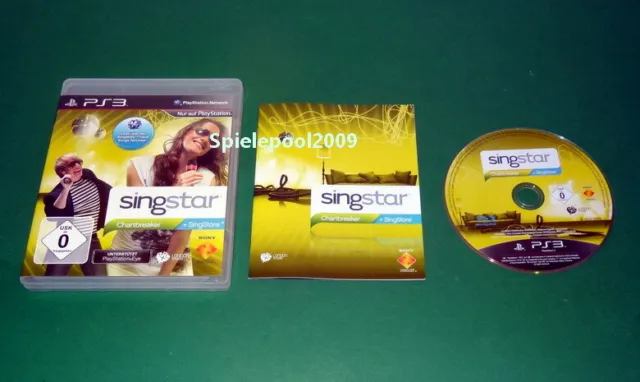 SingStar Chartbreaker con istruzioni e IMBALLO ORIGINALE per Sony Playstation 3 PS3