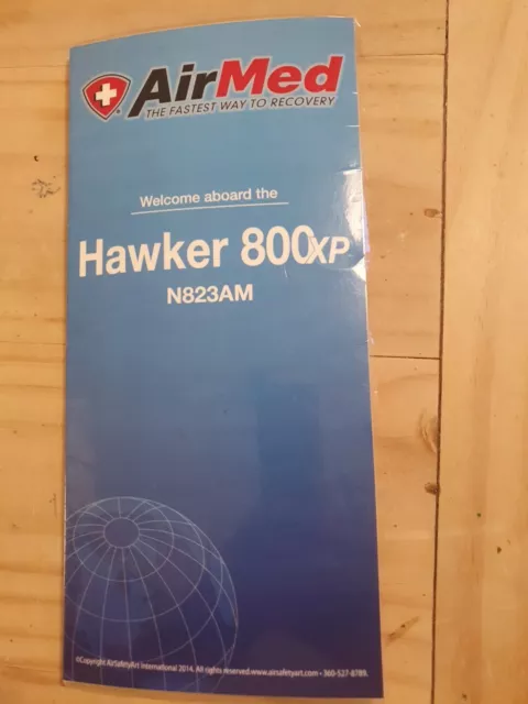 Safety Cards AirMed Hawker 800XP