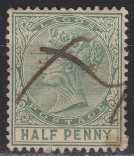 Brit. Kolonie Lagos (Nigeria) Nr. 12 (1), Queen Victoria 1884 o