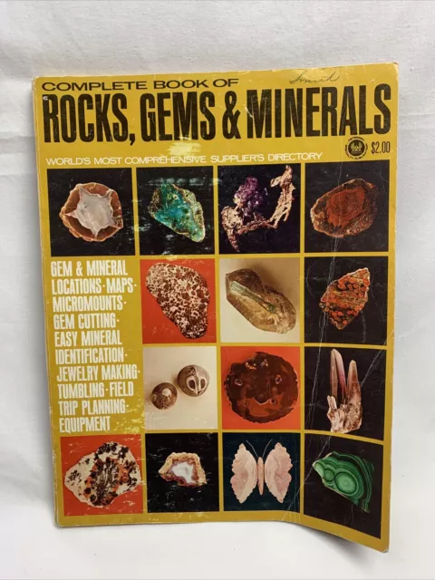 Complete Book of Rocks Gems & Minerals Comprehensive Suppliers Directory 1968