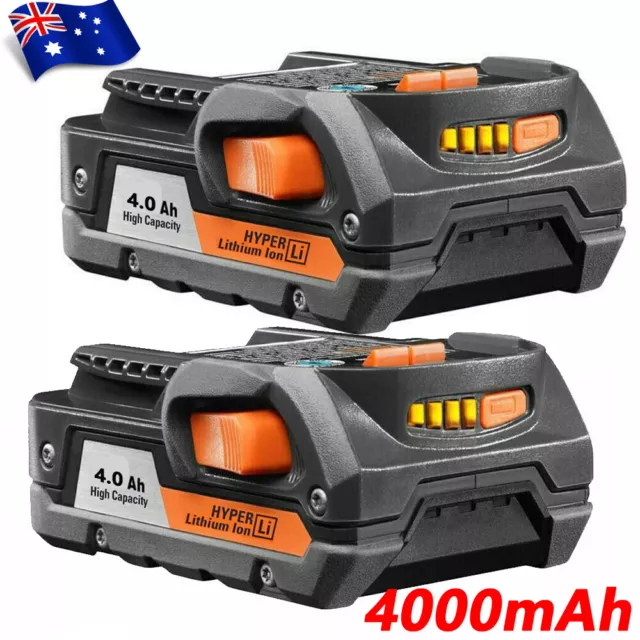 2-Pack 18V AEG For RIDGID Pro Lithium Cordless Battery R840087 R840085 4.0Ah