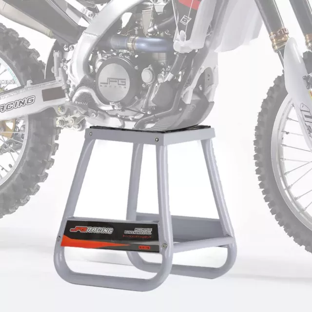 Motorcycle Dirt Bike Panel Stand 500 Lbs Dirt Bike Moto Removable Oil Pan Gray