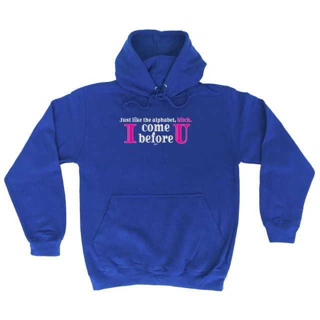 Just Like In The Alphabet - Felpa con cappuccio nuova uomo donna abbigliamento felpe divertenti