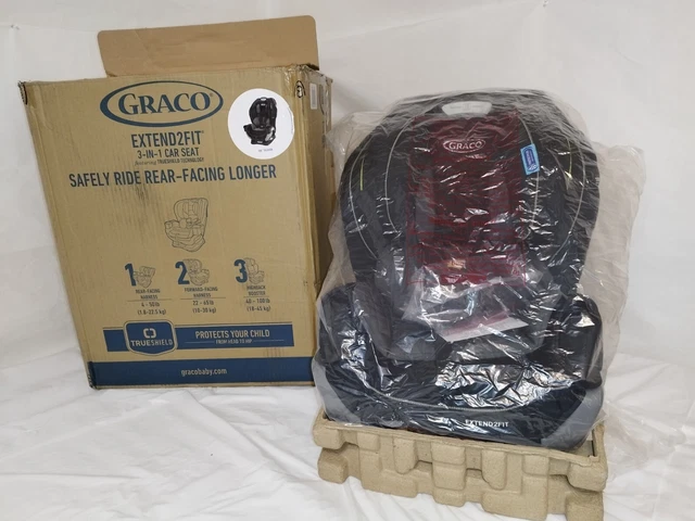Graco Extend2fit Car Seat w/ TrueShield Side Impact Technology, Ion, MFD: 03/22