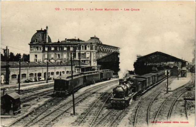 CPA AK TOULOUSE - La Gare Matabiau - Les Quais (356842)