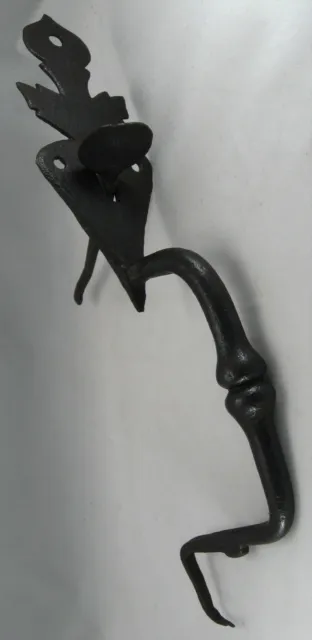 18th Century Original Hand Wrought Iron Thumb Latch