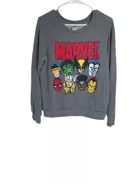vintage Youth Marvel Retro Avengers Comic Lineup Sweatshirt Thor Spider-Man Hulk