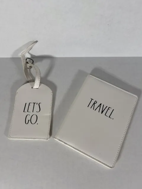 Rae Dunn Let’s Go Travel Passport Holder and Luggage Tag