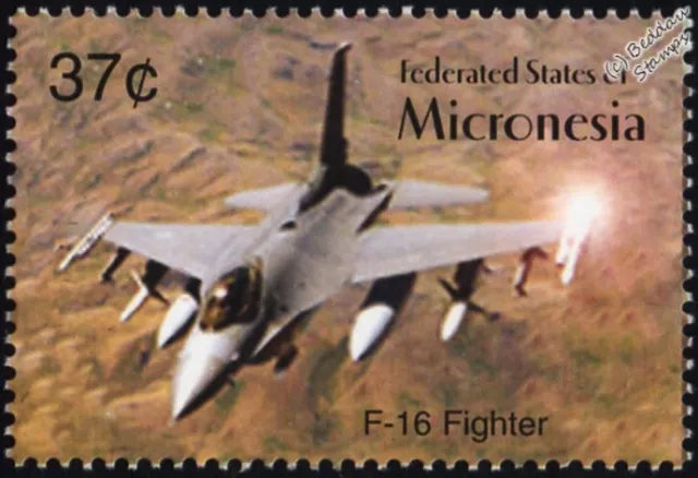 General Dynamics F-16 Fighting Falcon Aircraft Stamp (Gulf War/Iraqi Freedom)