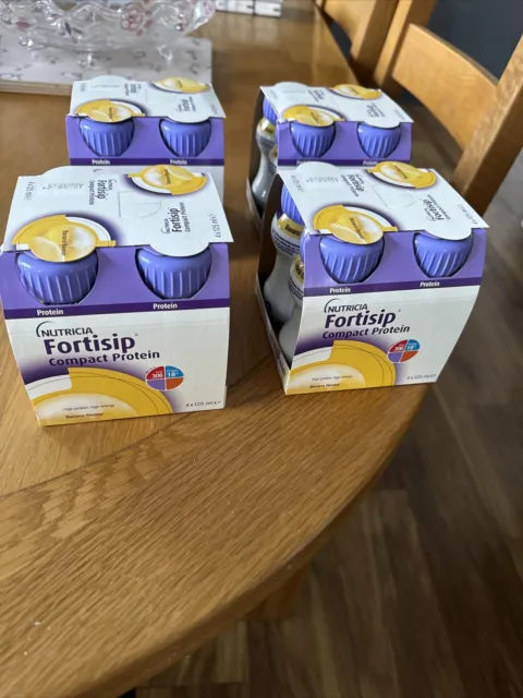 Nutricia Fortisip Compact Banana Flavour High Energy Drink - 16 x 125ml Bottles