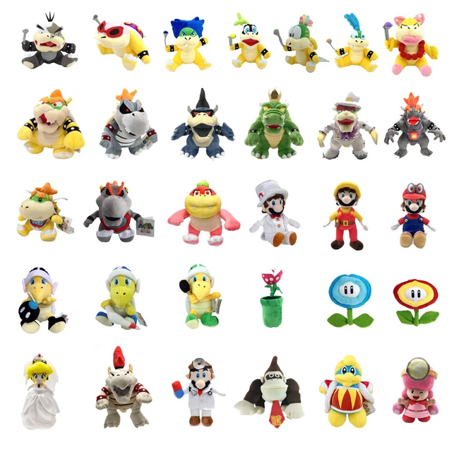 SUPER MARIO BROS Odyssey Bowser Koopalings Cappy Mario Koopa Plüschtier