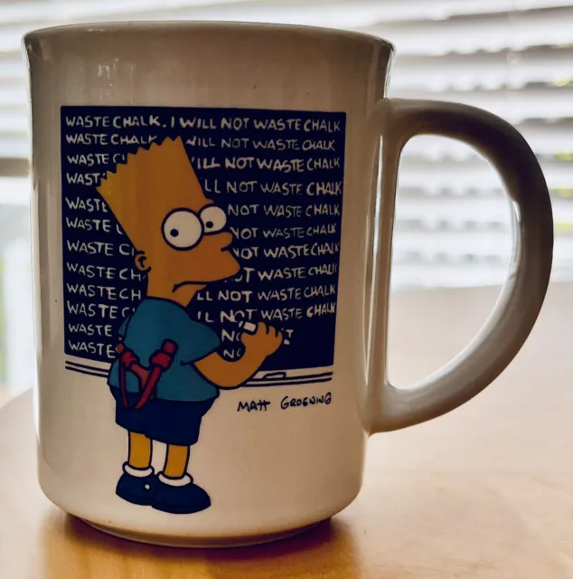 Vintage Bart Simpson Mug 1991. VGC