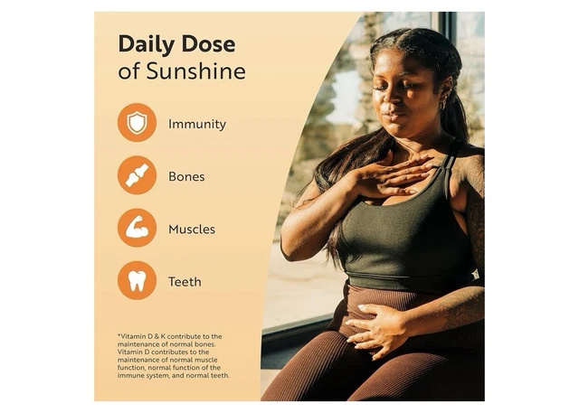 NUTRAVITA VITAMIN D3 3000IU K2 MK7 100mcg 120 Capsules Immune Bone ...