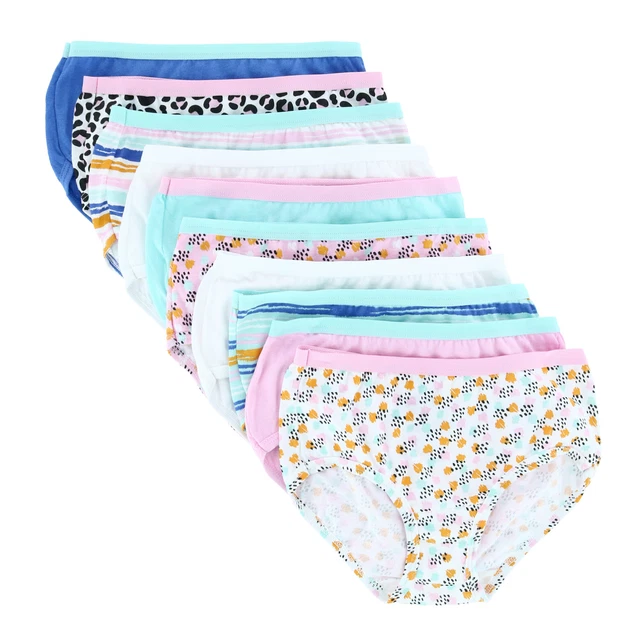 New Fruit of the Loom Girl's Assorted Cotton Brief (10 Pack)