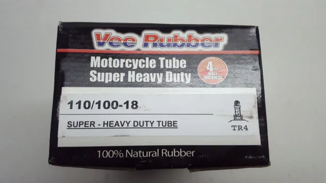 Vee Rubber Super Heavy Duty 4mm Thick Rear Tube 110/100-18 Motorbike Enduro MX 3