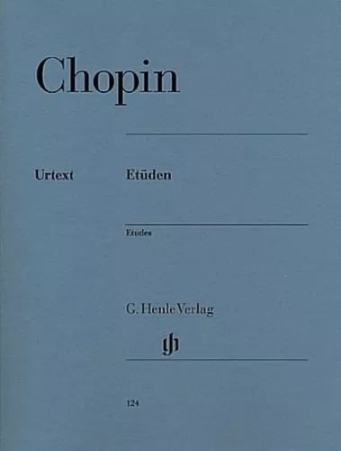 Etüden, Chopin HENLE HN 124 URTEXT - PORTOFREI VOM MUSIKFACHHÄNDLER !