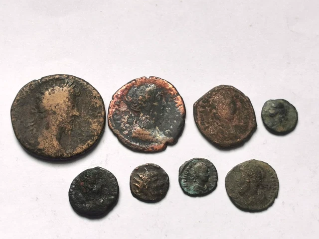 Pièces Commémoratives Romaines - Laiton Argenté - Objets De Collection Souvenirs - Répliques Décoratives - 8