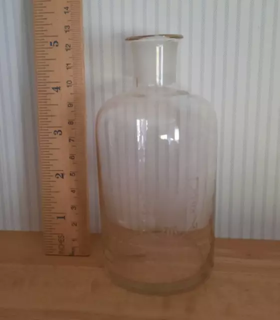 Alte Glasflasche Laborflasche 200 ml Schott & Cen Jena