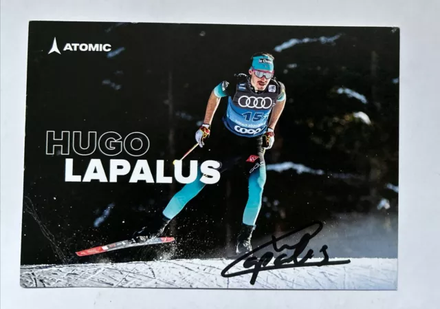 orig. Autogrammkarte Skilanglauf Hugo Lapalus