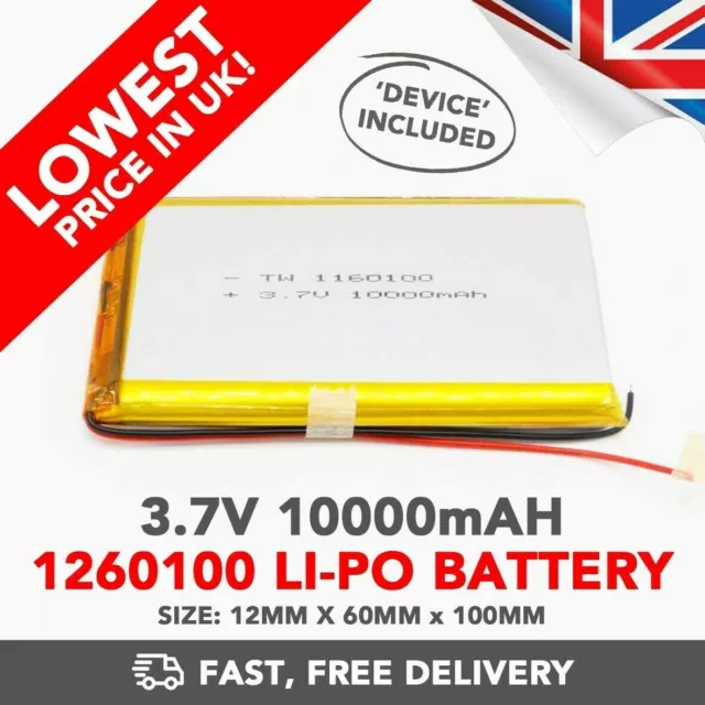 3.7v Lithium Polymer Battery Cell Li-Po Lipo - Many Sizes (CCTV GPS RC) - Fast! 2