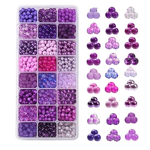 PandaHall 24 Farbe 6mm Runde Perlen Für Die Schmuckherstellung 14400 Stück...
