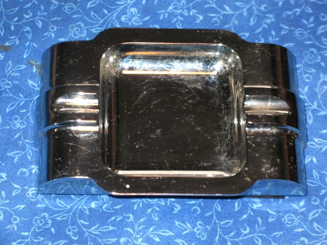 TRUCK SEMI TRUCK Tractor Trailer Dashboard Ashtray Chrome On Solid