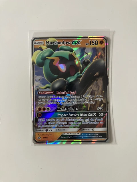 Pokemon Marshadow GX 80/147 / Burning Shadows / NM / Deutsch Boosterfrisch
