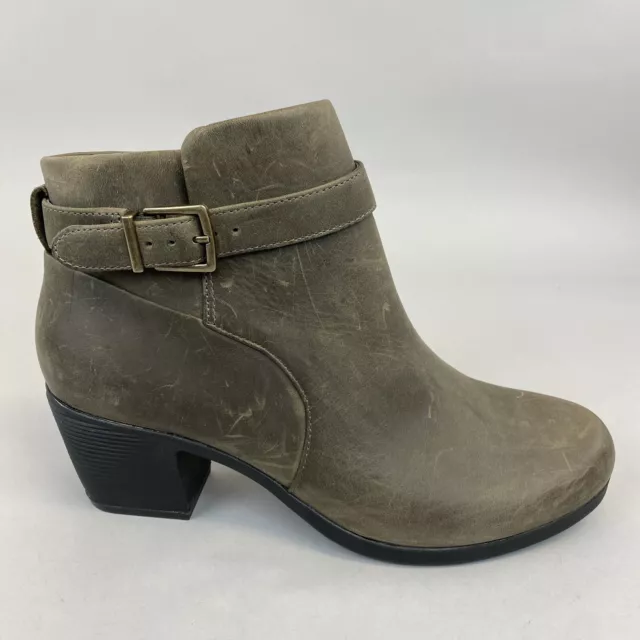 Clarks Unstructured Un Lindel Womens Faded Distressed Ankle Zip Bootie Boots UK6