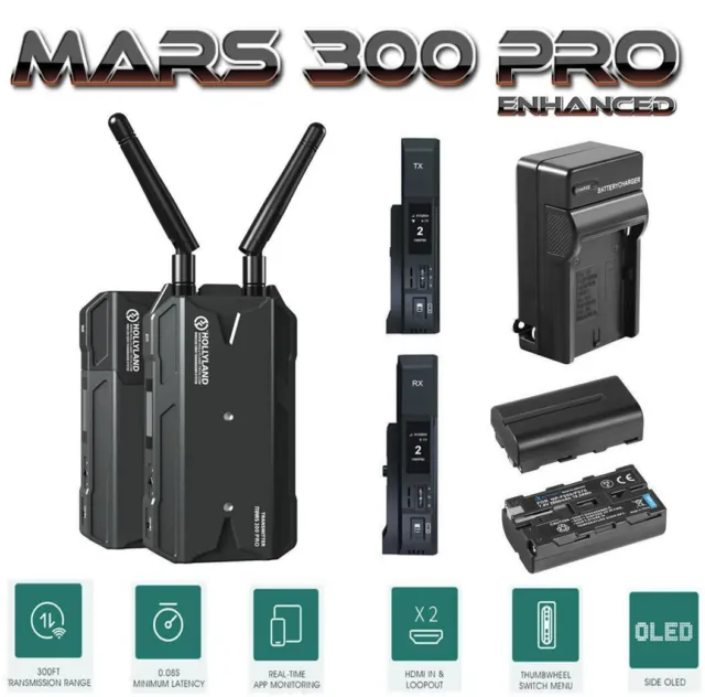 Hollyland Mars 300 Pro Enhanced HD Dual HDMI Wireless Video Transmitter Empfänge