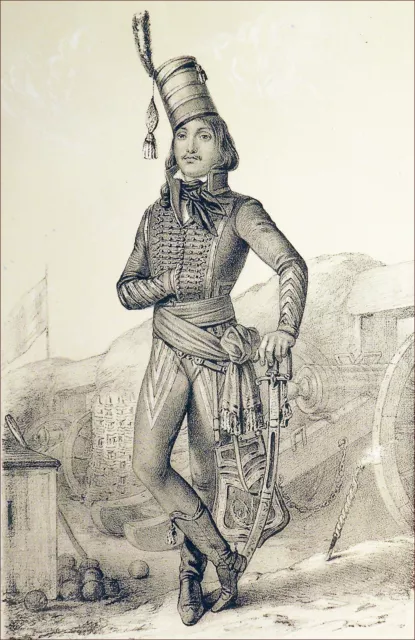 LE GENERAL MARCEAU, born in CHARTRES and died in ALTENKIRCHEN - 19th century engraving